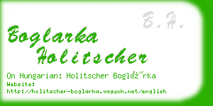 boglarka holitscher business card
